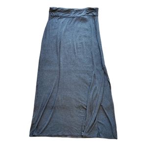 Rock & Republic Grey Maxi Skirt With Side Slit